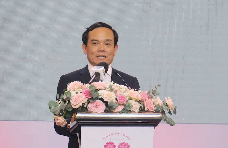 Phó Thủ tướng Chính phủ Trần Lưu Quang phát biểu tại buổi Lễ khai mạc Lễ hội Việt-Nhật lần thứ 9.